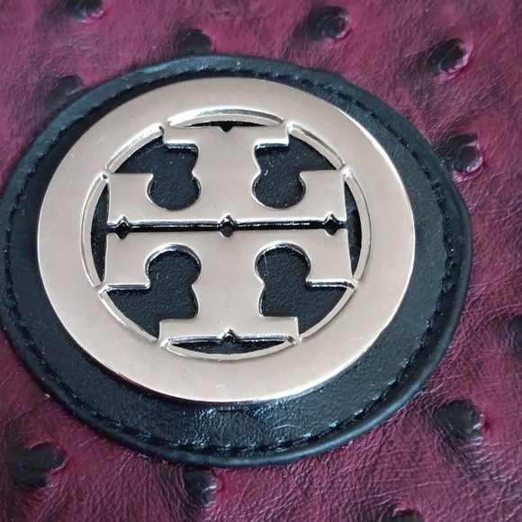 Tory Burch Burgandy/Plum Tote Bag Pristine Condition - Picture 11 of 11